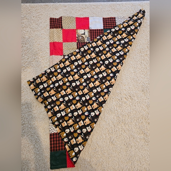 Noah\'s Ark Child\'s Quilt Lightweight Handmade EUC